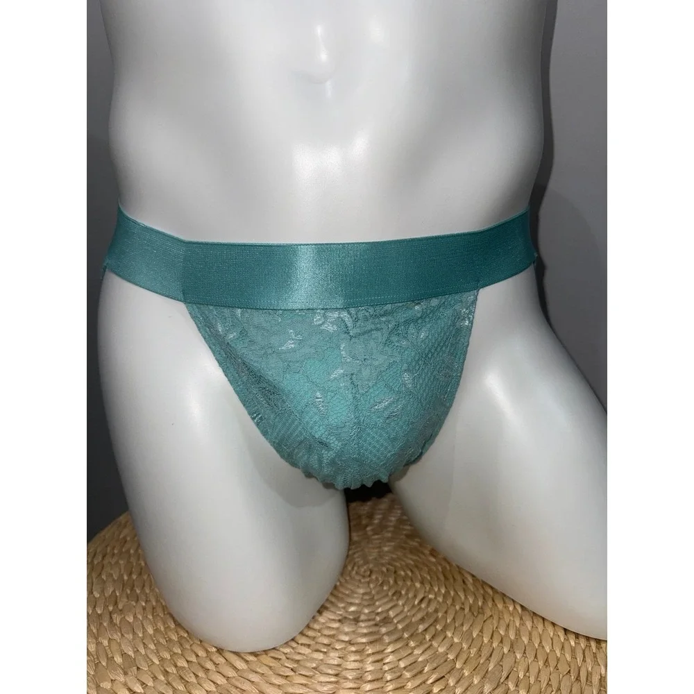 Cosabella Blu Capri Never Say Never Sports Brief Lace Underwear Size M